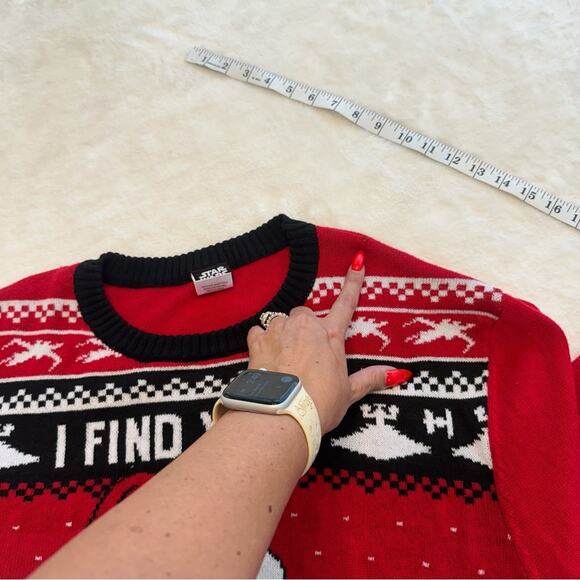 Star Wars Long Sleeve Crewneck Unisex Knit Sweater Darth Vader Size XXL - Picture 12 of 12